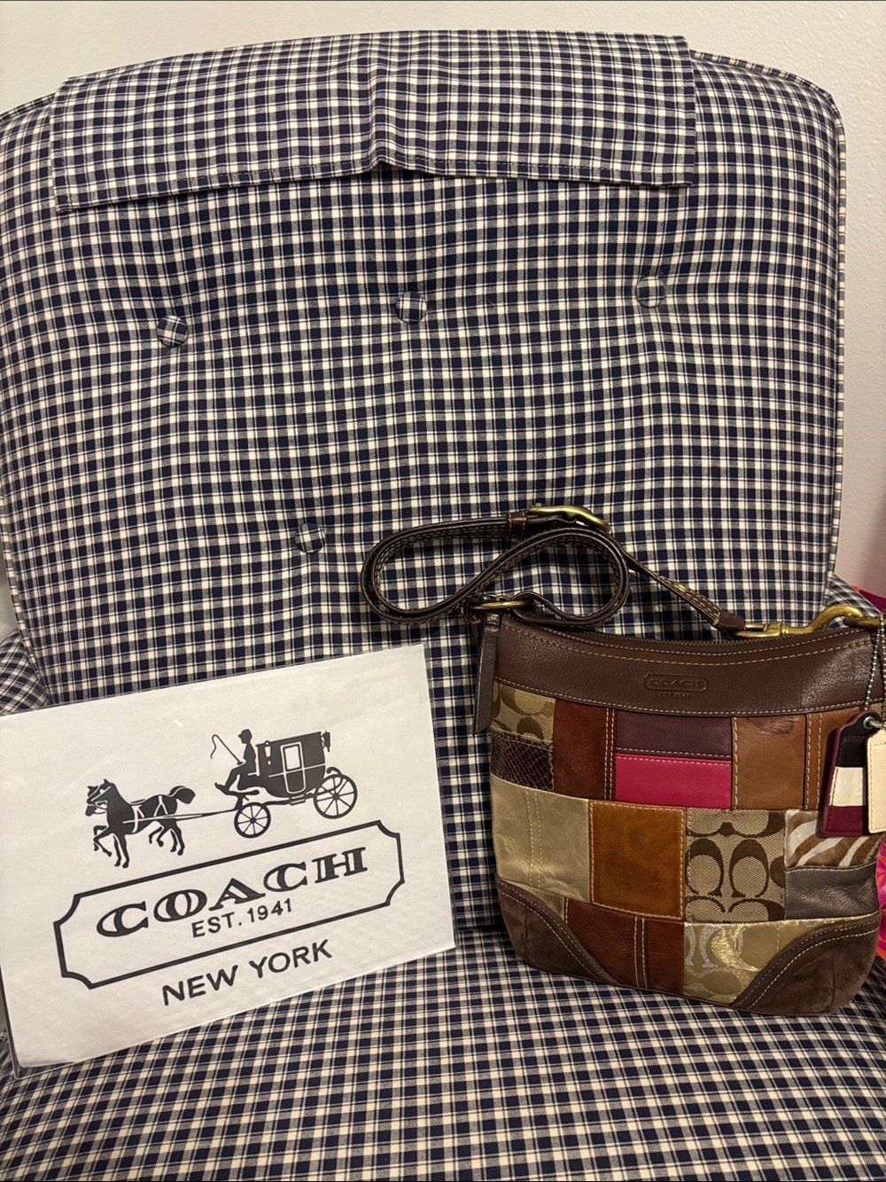 Coach Y2K limited edition holiday Patchwork swing Bag